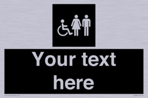 Custom information: black panel disabled female and male